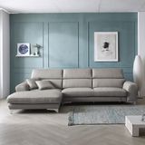 SF324 - GHẾ SOFA GÓC DA BÒ 4 CHỖ NGỒI