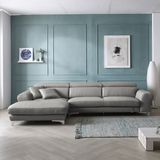 SF324 - GHẾ SOFA GÓC DA BÒ 4 CHỖ NGỒI