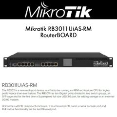 Router Mikrotik RB3011UiAS-RM