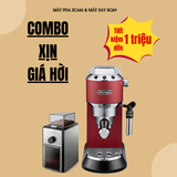  [CHÍNH HÃNG] Máy pha cà phê Delonghi EC885 Dedica Arte Manual Espresso Coffee Maker Ec885.BG - EC885.GY - Ec885.M 