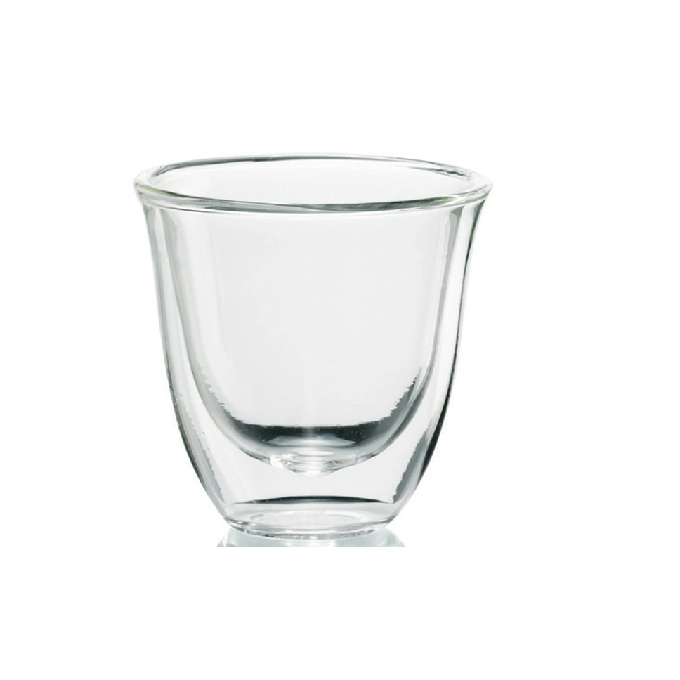  Bộ 2 Cốc thủy tinh 2 lớp cách nhiệt Delonghi 400 ml - Bộ 2 Ly thủy tinh 2 lớp giữ nhiệt 400ml - DeLonghi Double Walled Thermal Glasses 