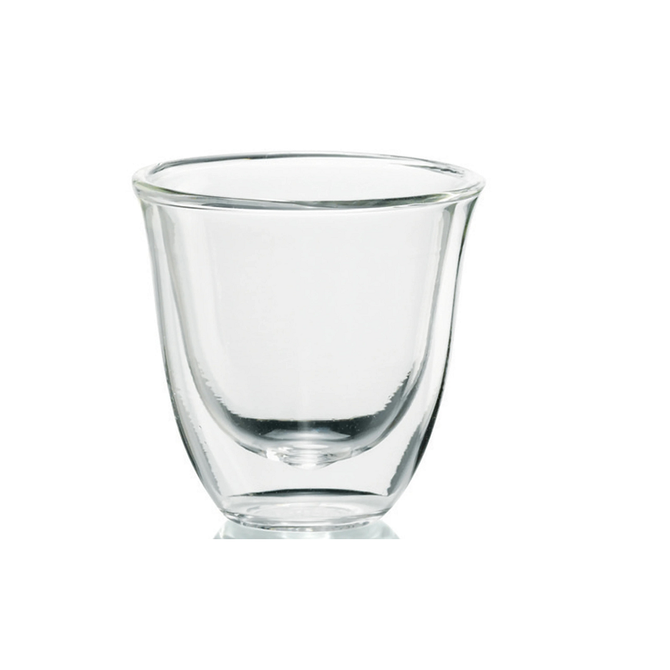 Bộ 2 Cốc thủy tinh 2 lớp cách nhiệt Delonghi 400 ml - Bộ 2 Ly thủy tinh 2 lớp giữ nhiệt 400ml - DeLonghi Double Walled Thermal Glasses
