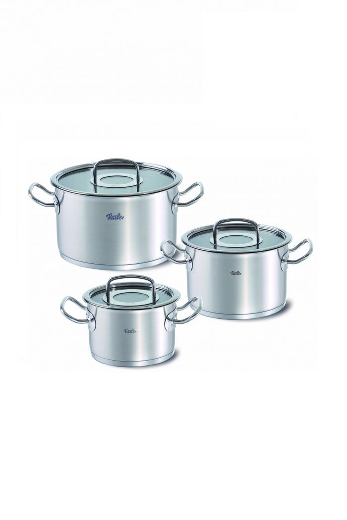  Bộ nồi inox cao cấp Fissler Original Pro 3 món (nắp kính) 