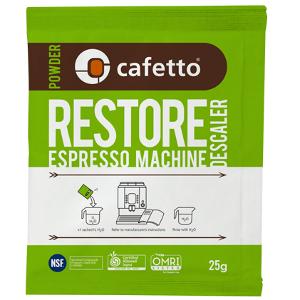 Bột tẩy cặn máy pha cà phê Cafetto Restore 25g - Cafetto Restore Descaler