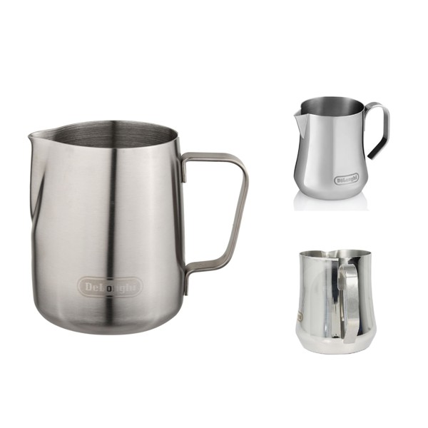 Ca đánh sữa cao cấp Delonghi 350ml - Delonghi DLSC060 Stainless Steel Milk Frothing Jug - Frothing Pitcher 