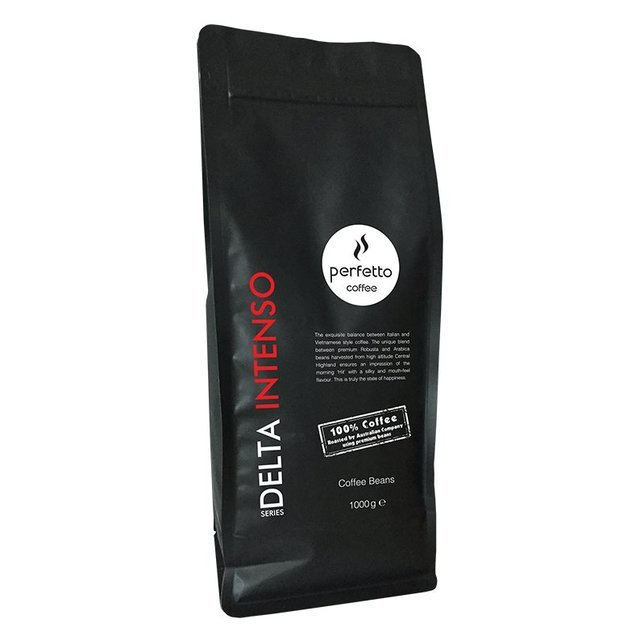 Cà phê hạt nguyên chất Perfetto Delta Series Intenso 1000g