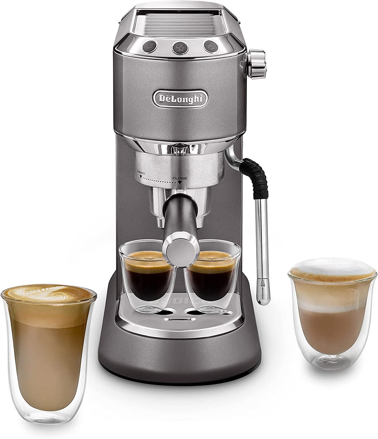  [CHÍNH HÃNG] Máy pha cà phê Delonghi EC885 Dedica Arte Manual Espresso Coffee Maker Ec885.BG - EC885.GY - Ec885.M 