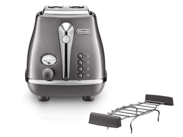  Máy nướng bánh mì Delonghi CTOT2103.BG - Lò nướng bánh mì Delonghi CTOT2103.GY Icona Metallics Toaster 