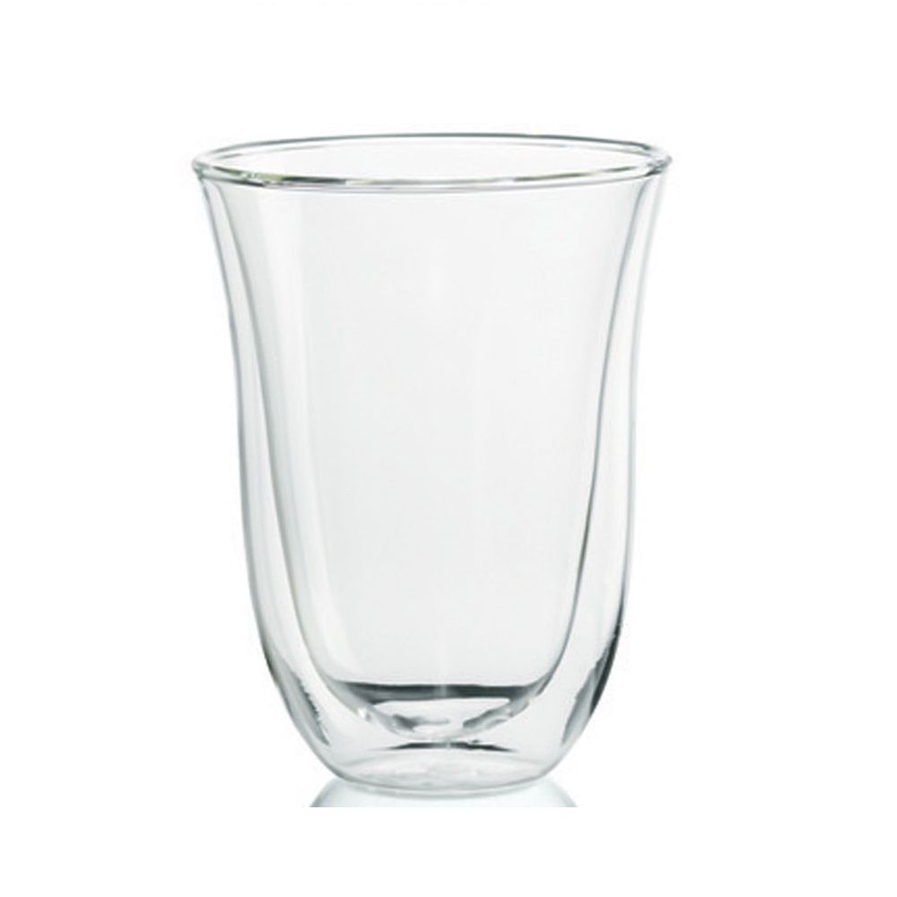  Bộ 2 Cốc thủy tinh 2 lớp cách nhiệt Delonghi 400 ml - Bộ 2 Ly thủy tinh 2 lớp giữ nhiệt 400ml - DeLonghi Double Walled Thermal Glasses 