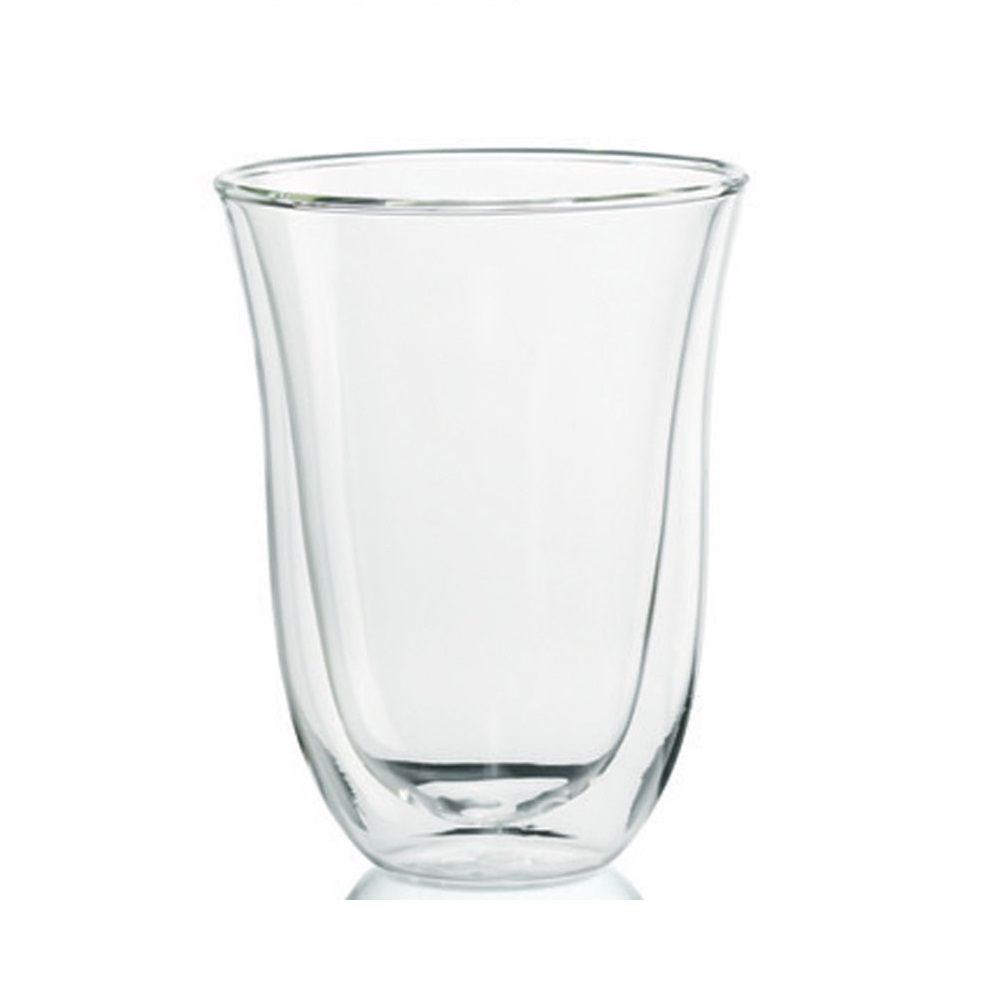 Bộ 2 Cốc thủy tinh 2 lớp cách nhiệt Delonghi 90 ml - Bộ 2 Ly espresso thủy tinh 2 lớp cách nhiệt - DeLonghi Double Walled Thermal Espresso Glasses