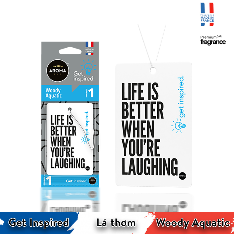 Lá thơm Aroma Car Get Inspired - Woody Aquatic/ACGI01