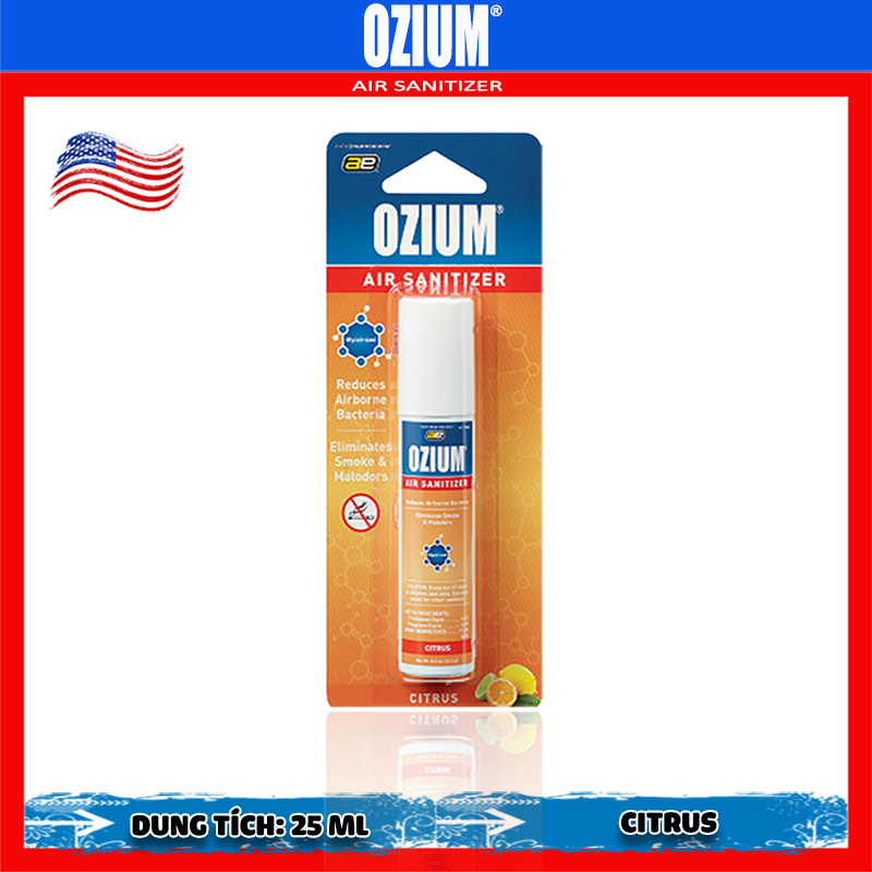 Bình xịt khử mùi Ozium Air Sanitizer Spray 0.8 oz (22.6g) Citrus/OZ-62