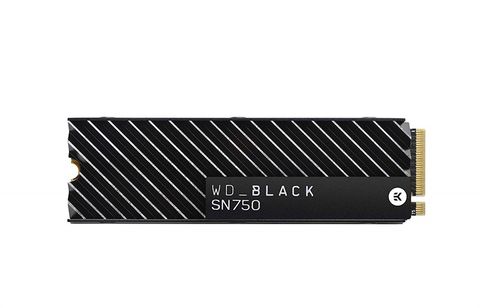 SSD WD Black SN750 500GB NVMe Internal Gaming SSD with Heatsink
