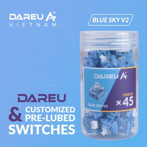 DAREU BLUE SKY V2 (LINEAR) PreLube – POT x45 swich