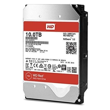 HDD WD RED 10TB, 3.5, SATA 3, 256MB CACHE, 5400RPM