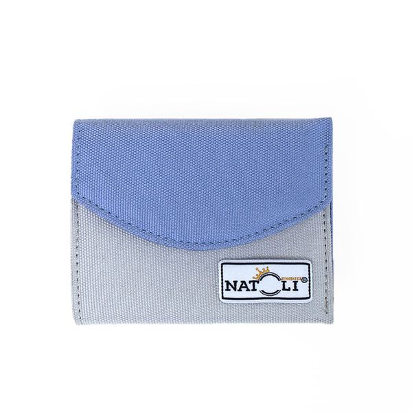 Ví Nữ Mini Màu Xám xanh navy - The Button Wallet