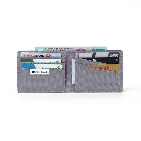 Ví Nam Màu Đỏ Xám Đẹp Chính Hãng - Simple Horizontal Wallet – Natoli
