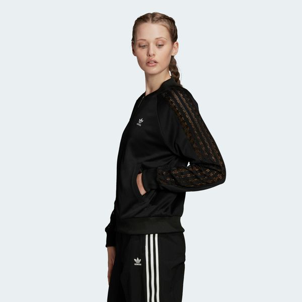  adidas Lace Track Jacket - Black 