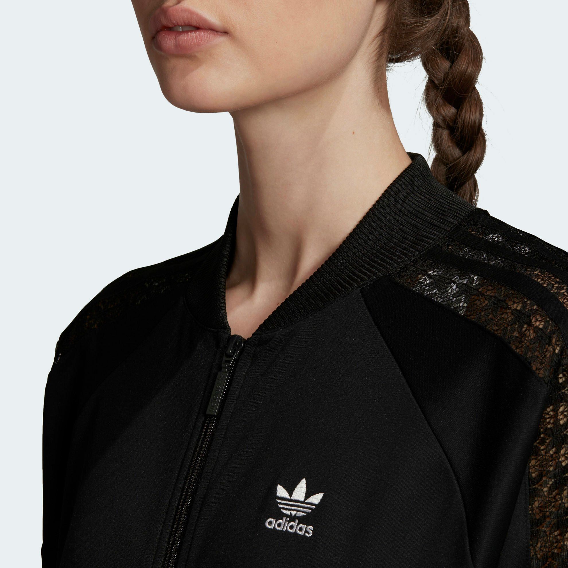  adidas Lace Track Jacket - Black 