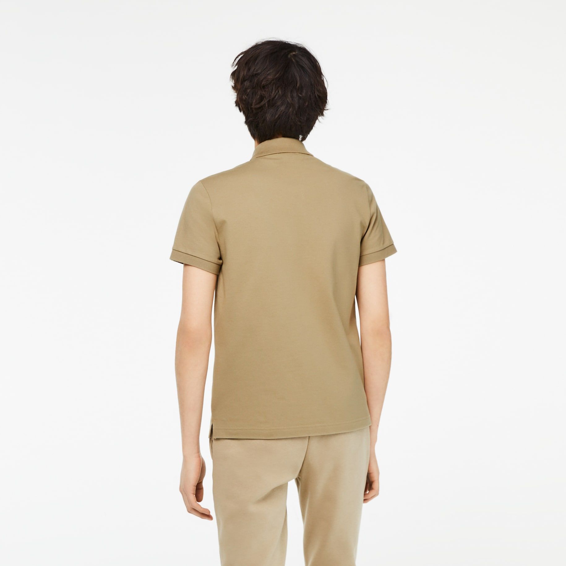  Lacoste Slim Fit Stretch Cotton Piqué Polo - Beige 