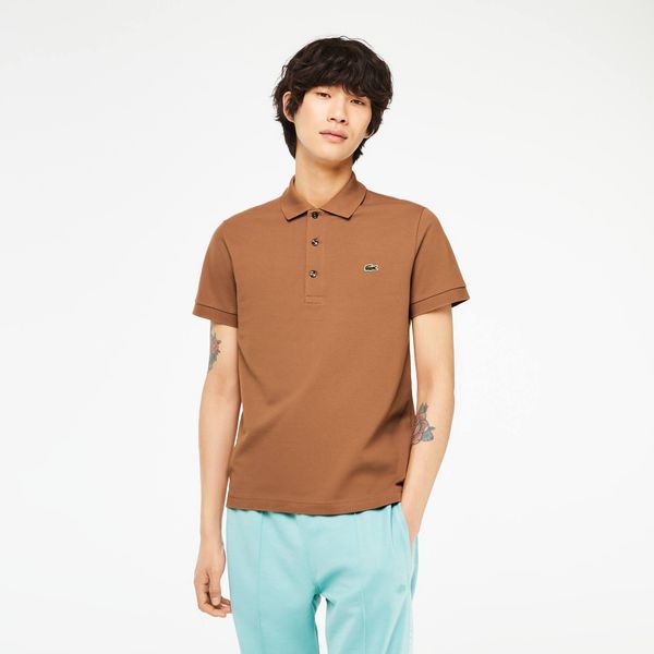  Lacoste Slim Fit Stretch Cotton Piqué Polo Shirt - Light Brown 