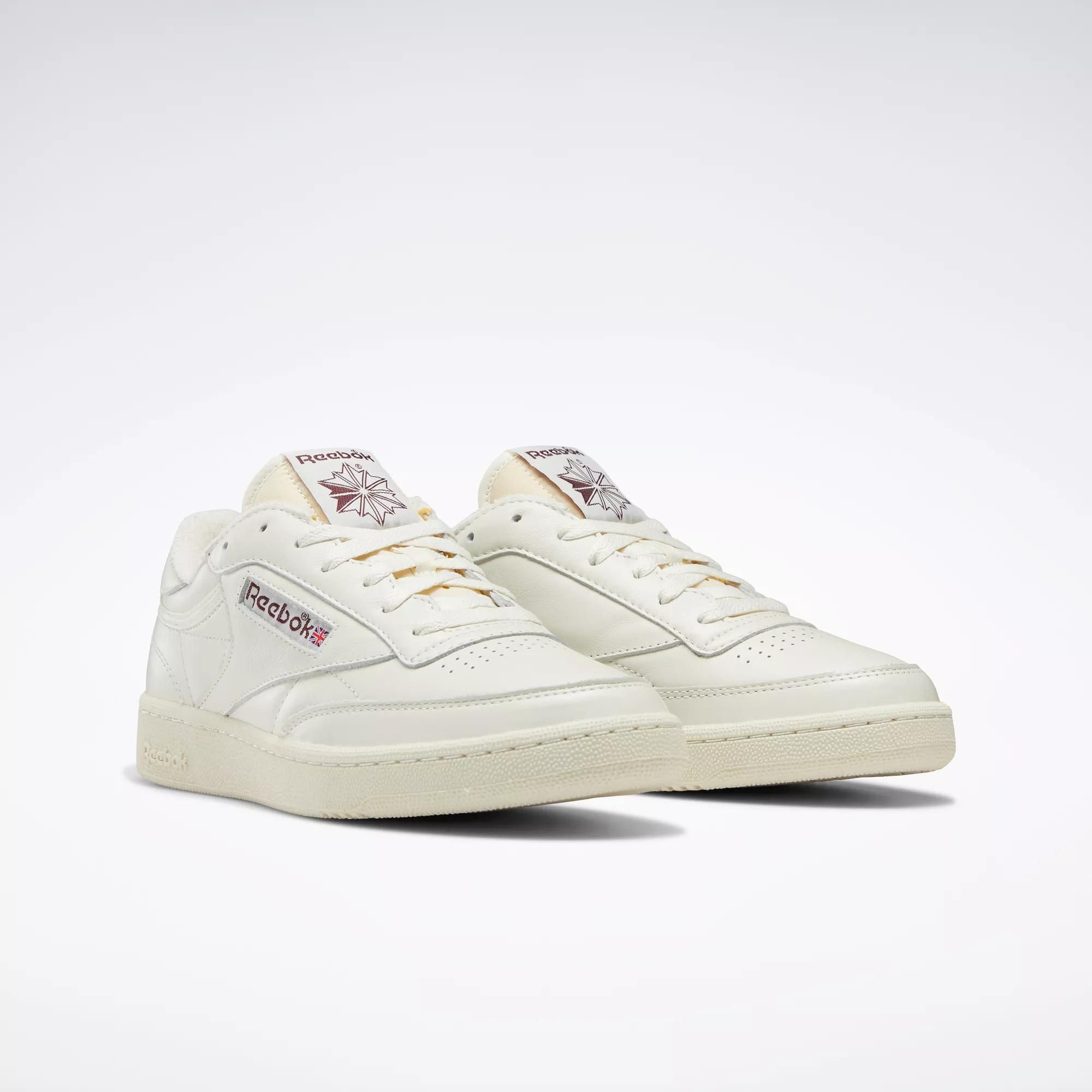  Reebok Club C 85 Vintage - Chalk / Alabaster / Maroon 