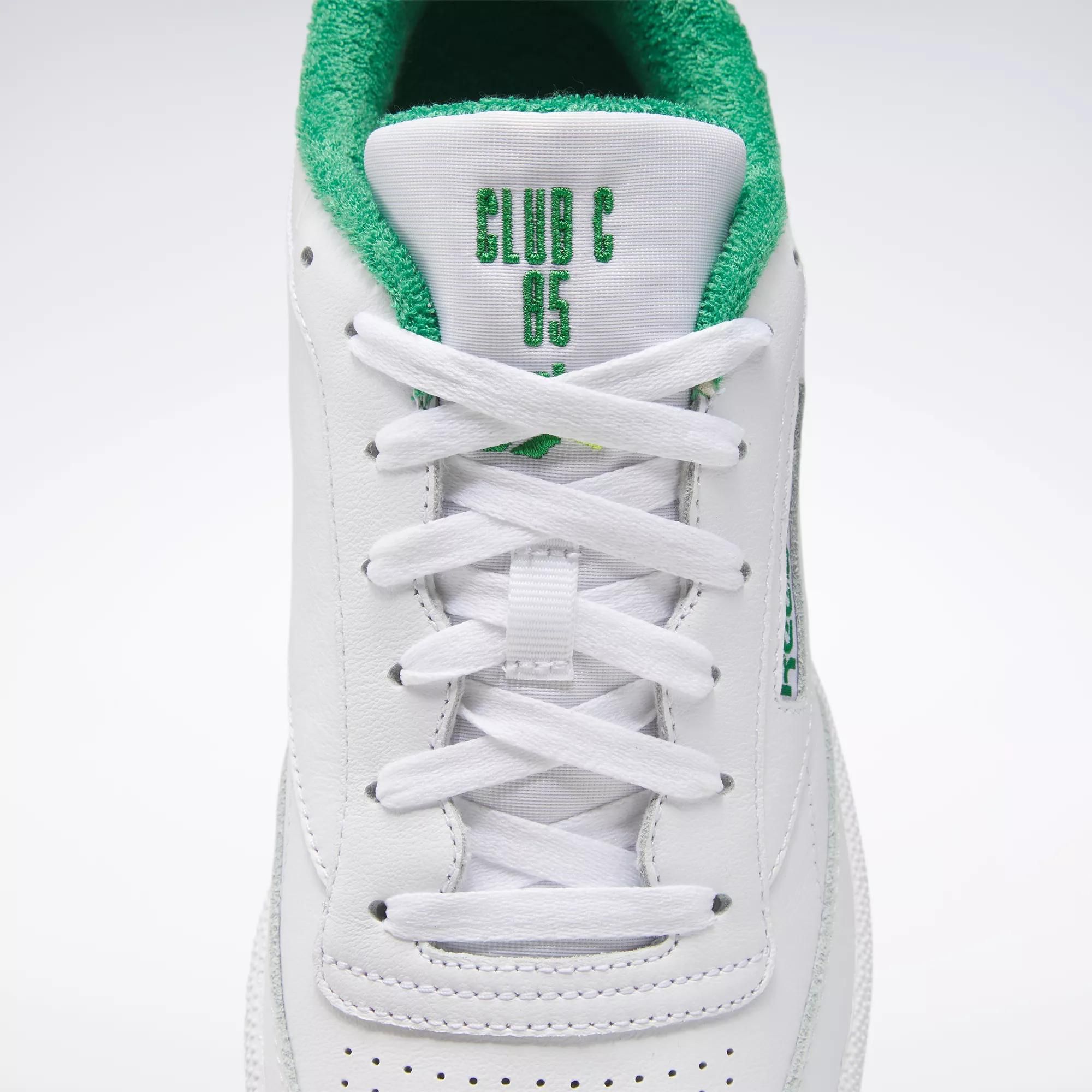 Reebok Club C 85 - White / Glen Green / Solar Acid Yellow