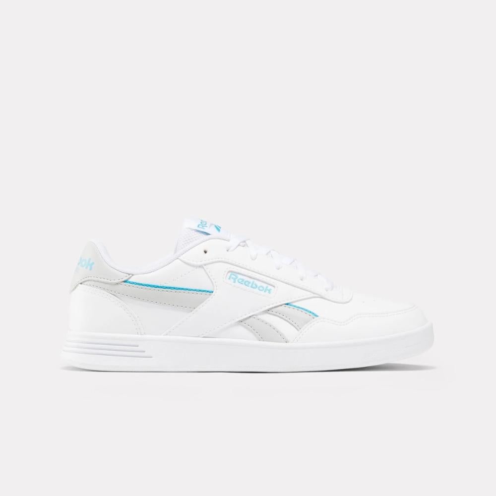 Reebok Court Advance Vegan - White / Grey / Cyan