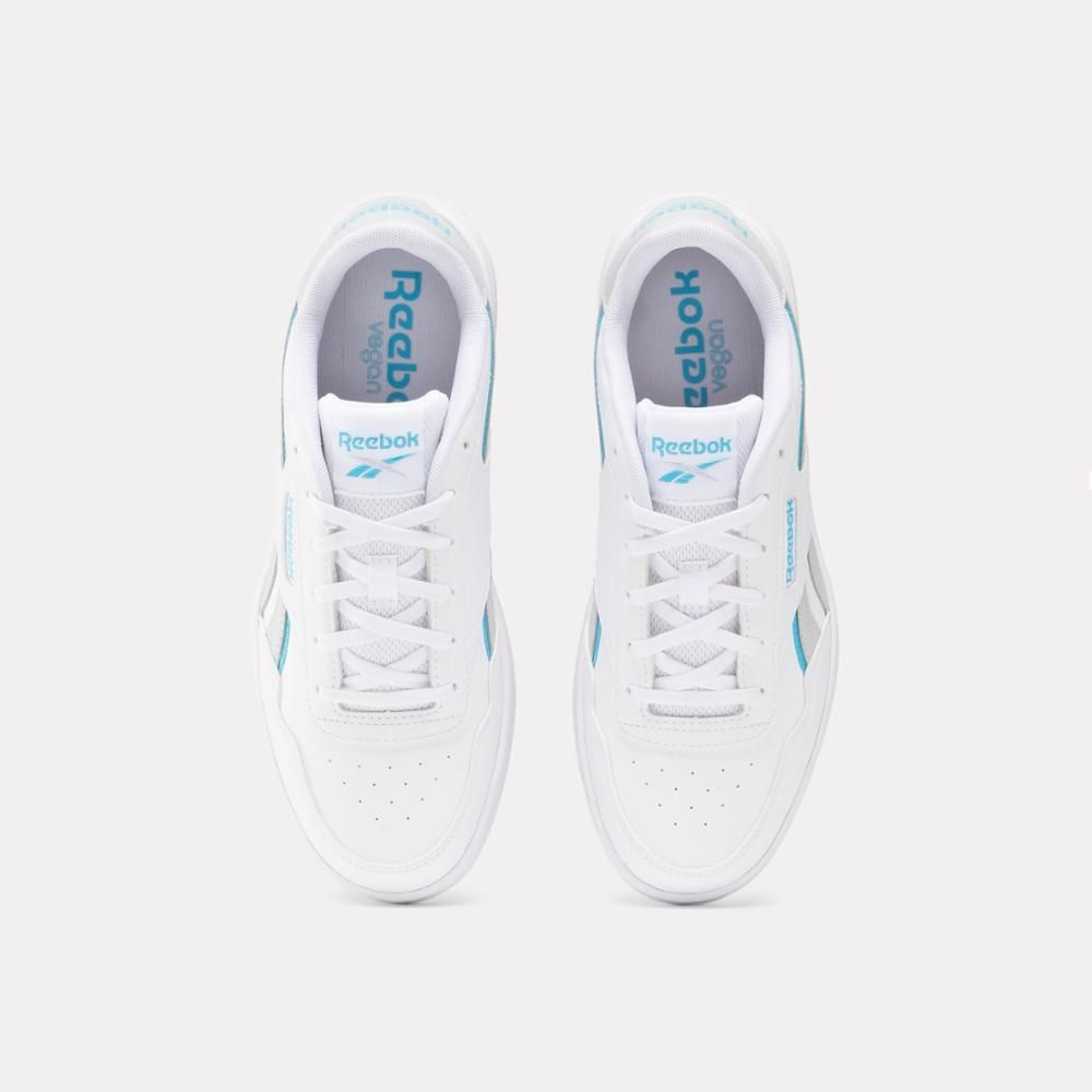 Reebok Court Advance Vegan - White / Grey / Cyan