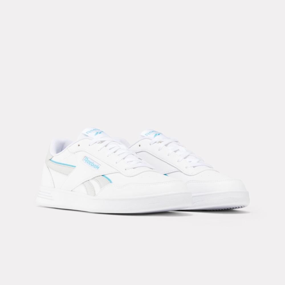 Reebok Court Advance Vegan - White / Grey / Cyan