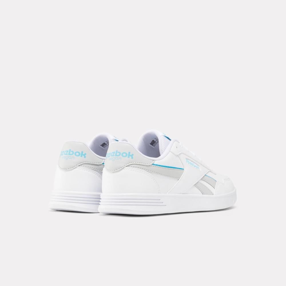 Reebok Court Advance Vegan - White / Grey / Cyan