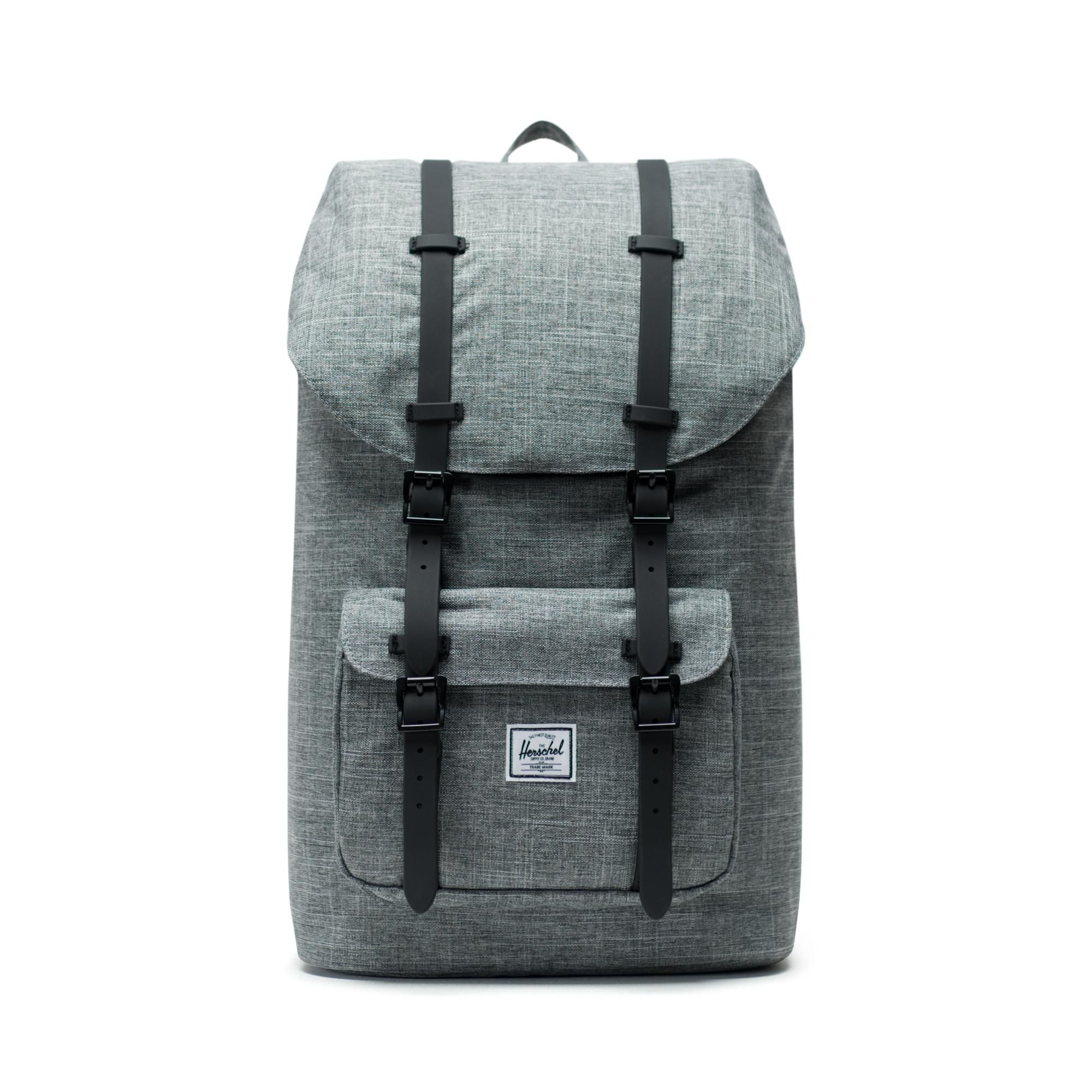 Herschel Little America | Large-Volume - Raven Crosshatch/Black
