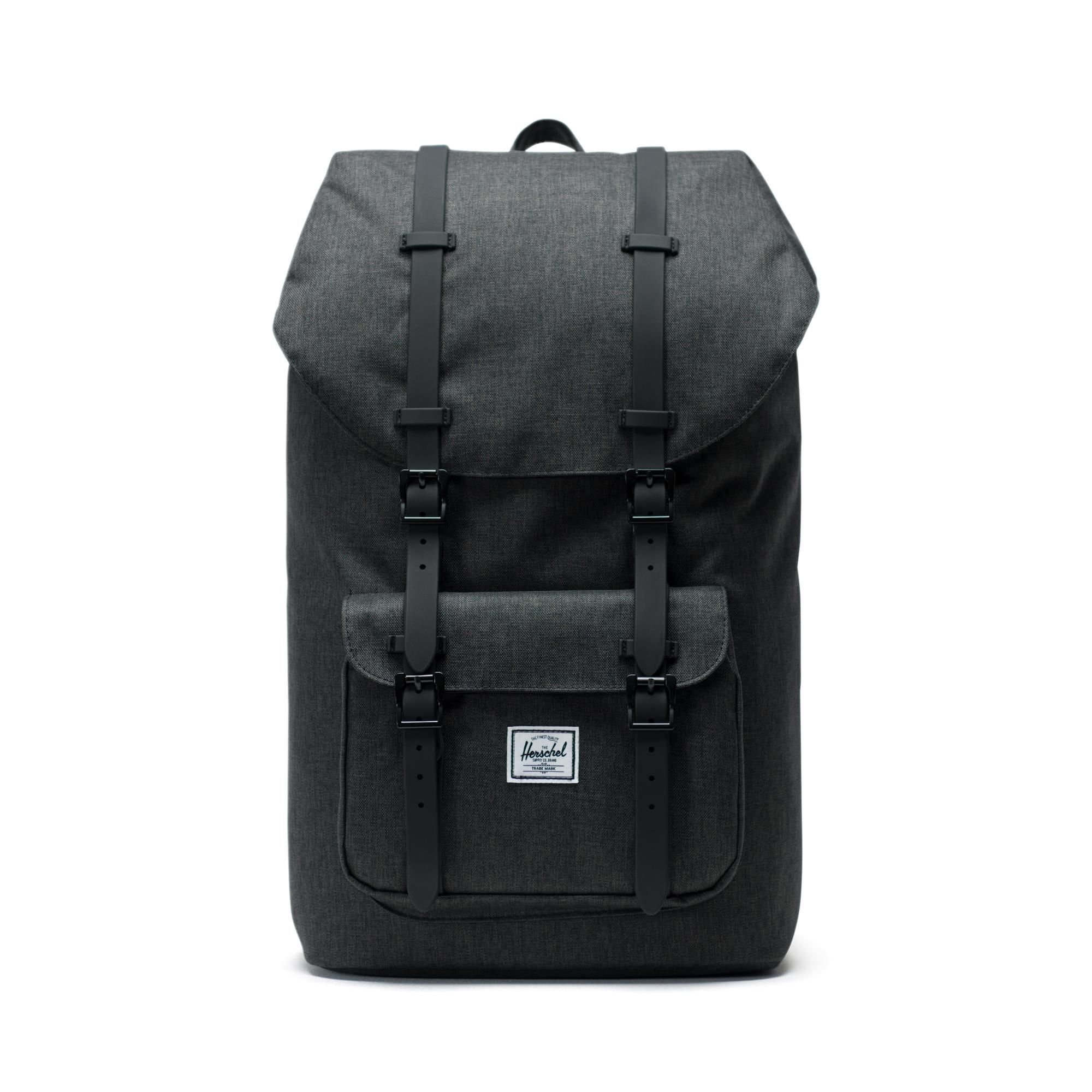 Herschel Little America | Large-Volume - Black Crosshatch/Black