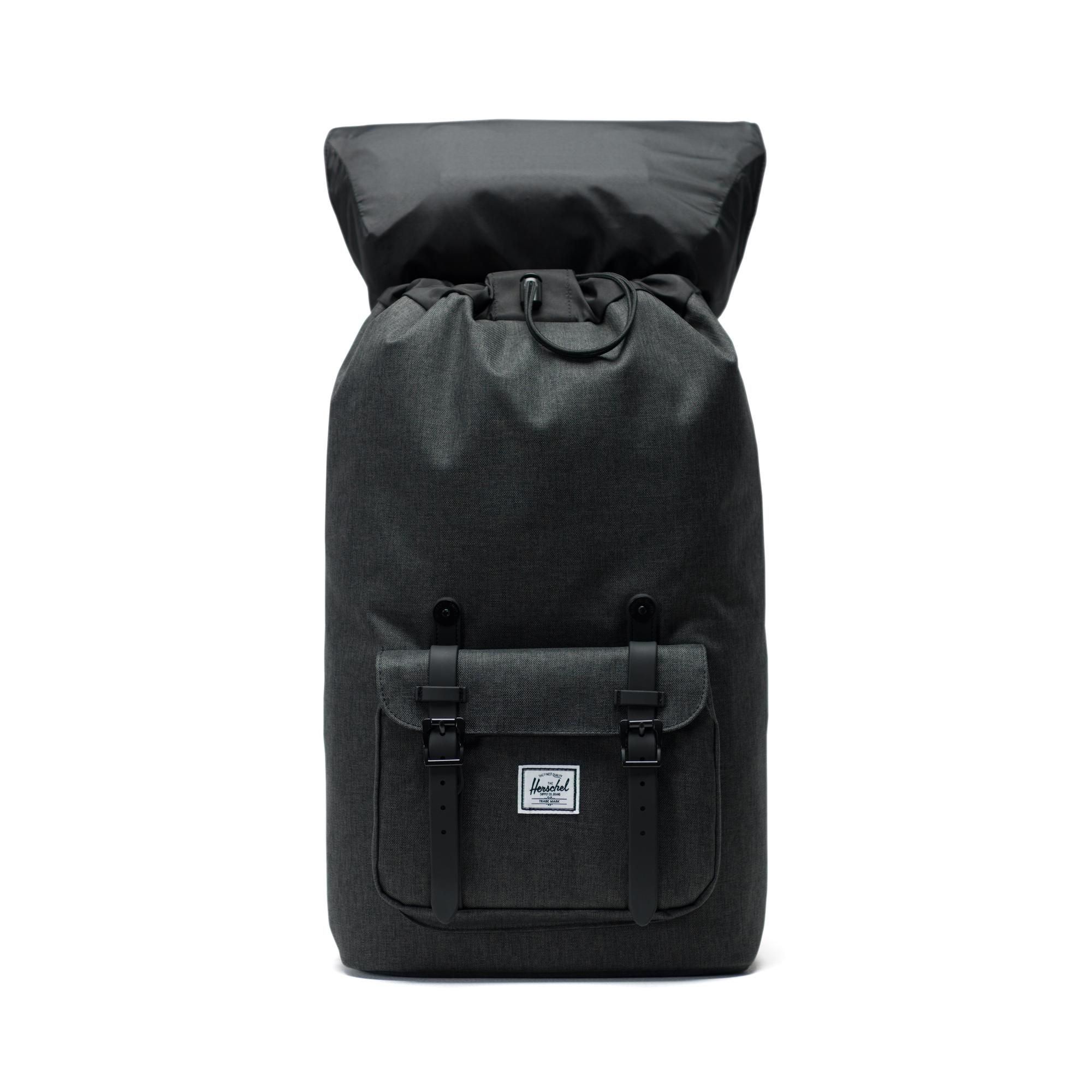 Herschel Little America | Large-Volume - Black Crosshatch/Black