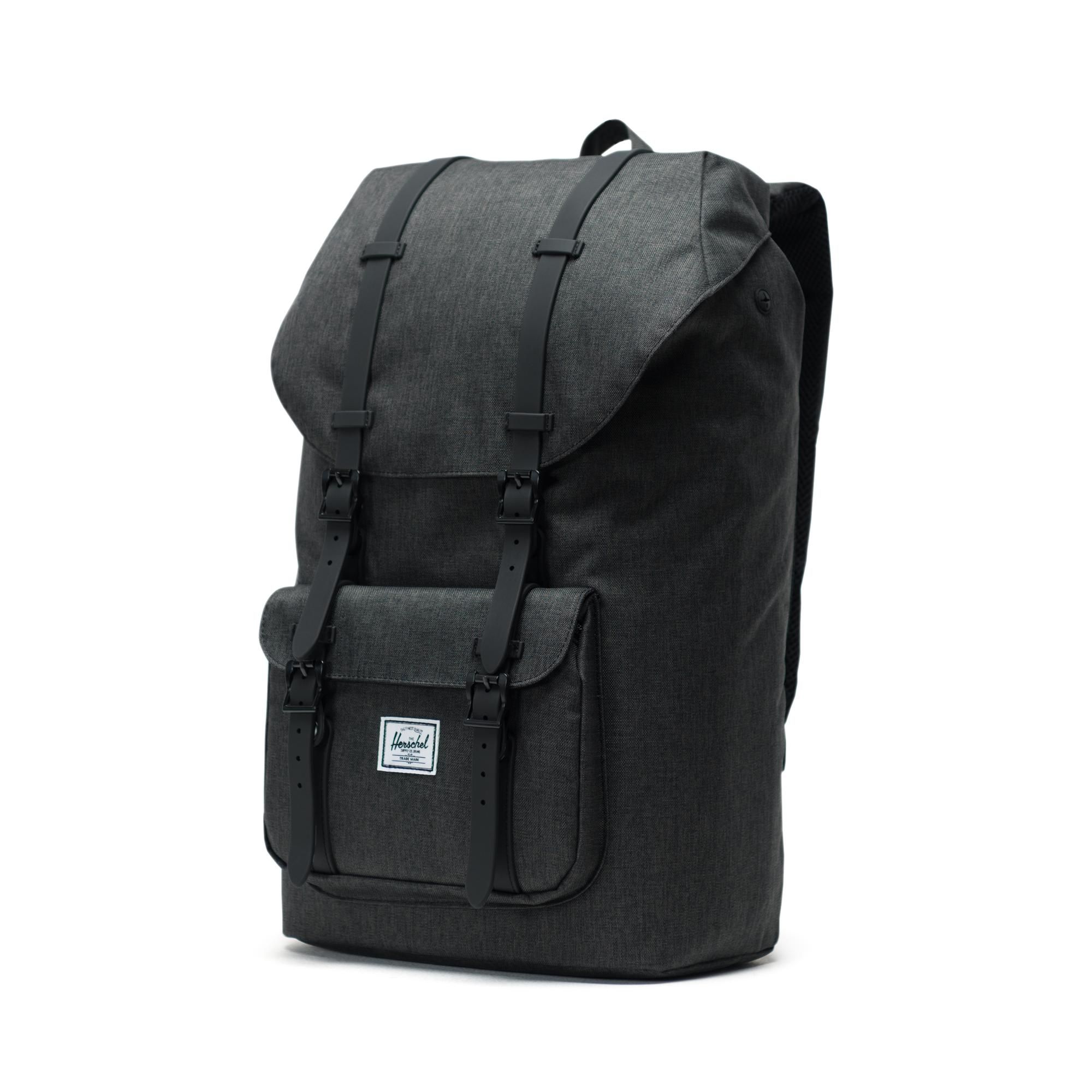 Herschel Little America | Large-Volume - Black Crosshatch/Black