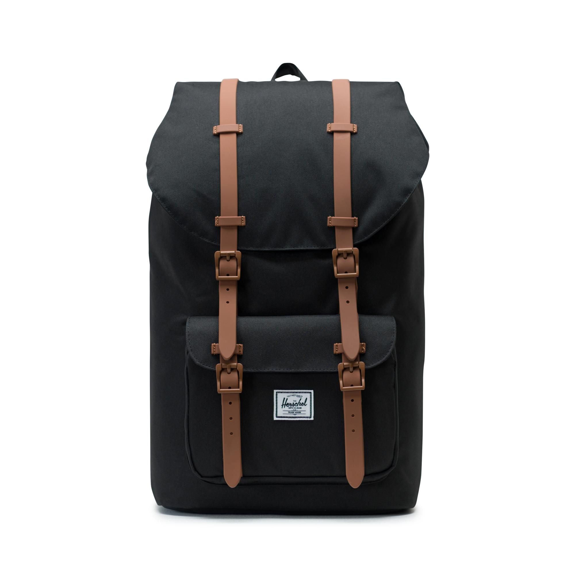 Herschel Little America | Large-Volume - Black/Saddle Brown