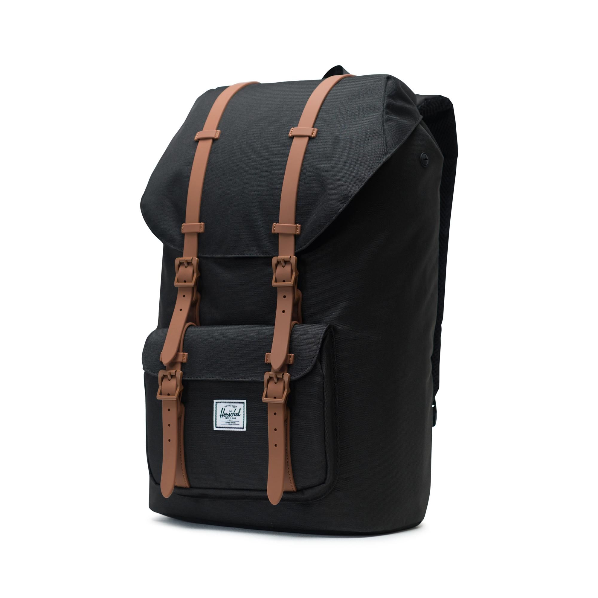 Herschel Little America | Large-Volume - Black/Saddle Brown