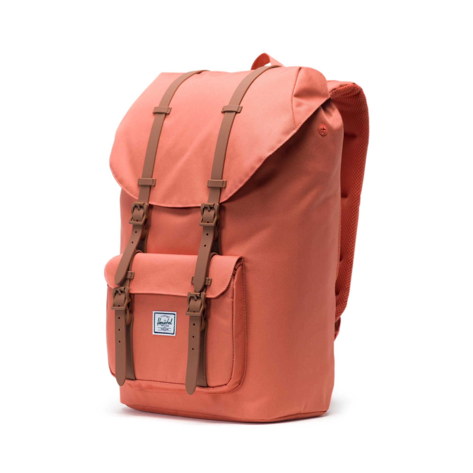 Herschel Little America | Large-Volume - Apricot Brandy/Saddle Brown