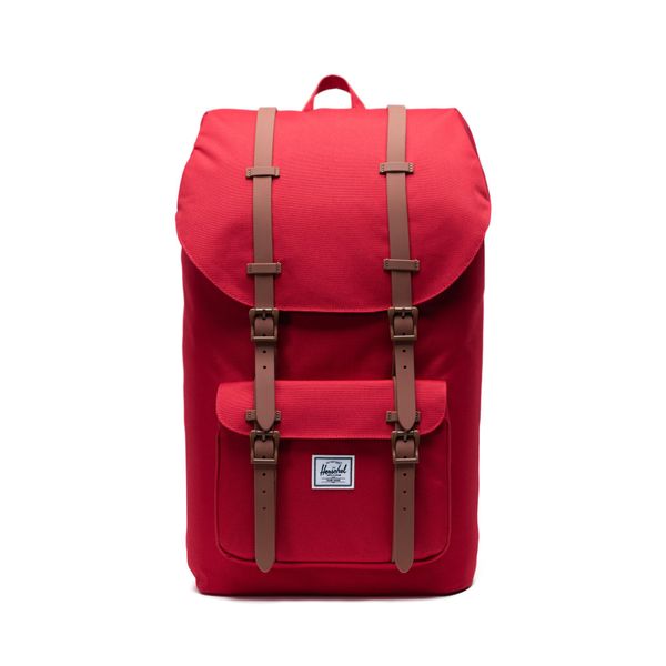  Herschel Little America | Large-Volume - Red/Saddle Brown 