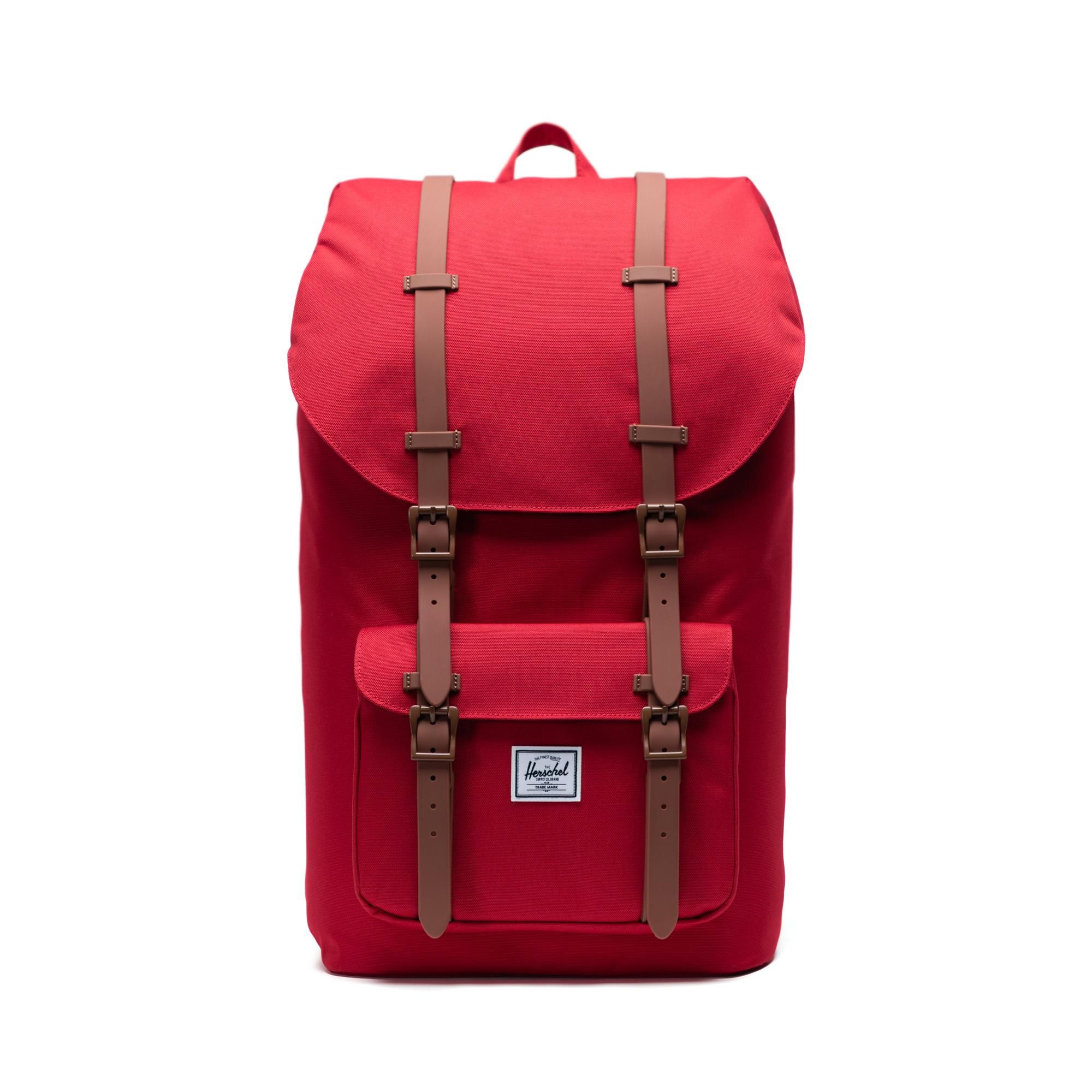 Herschel Little America | Large-Volume - Red/Saddle Brown