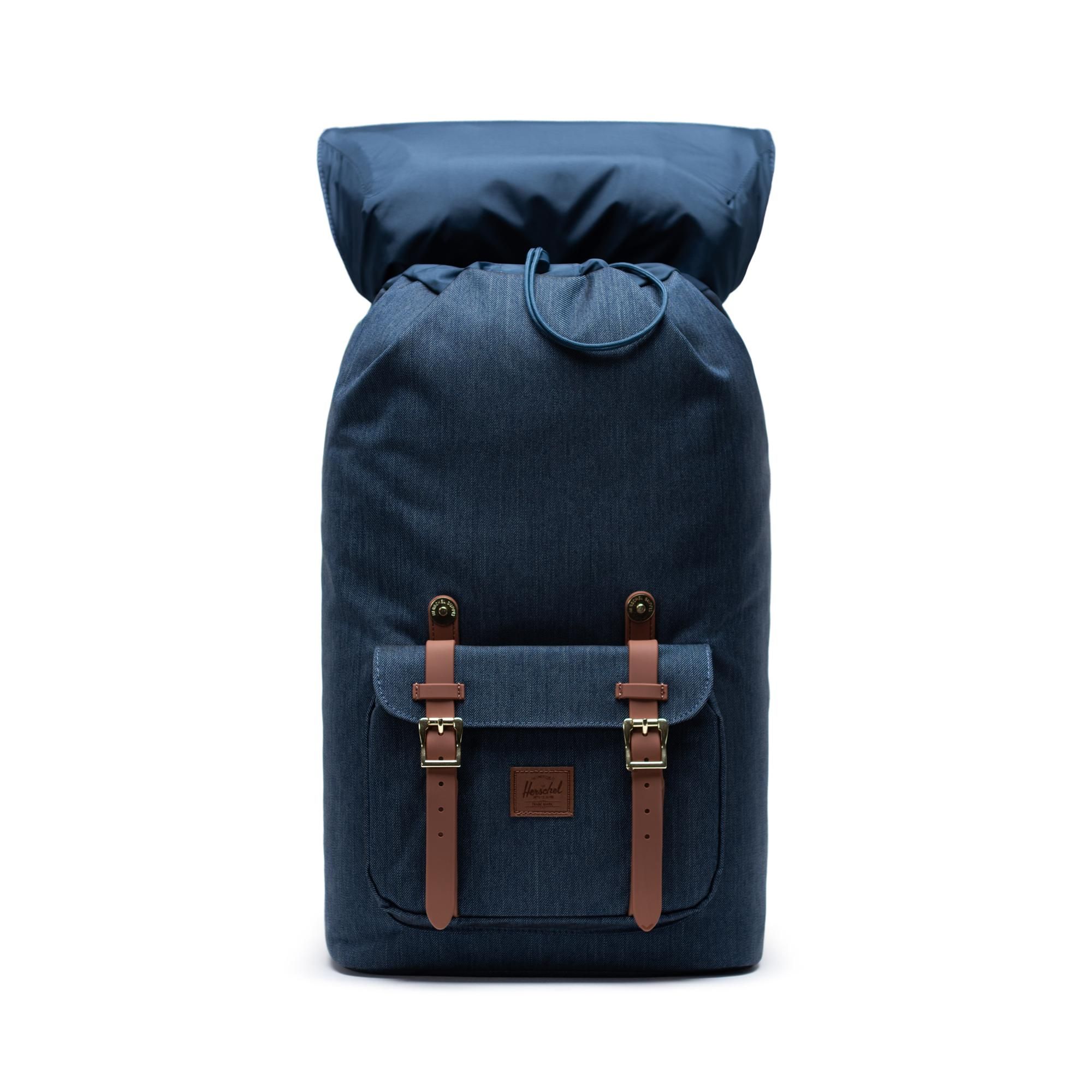 Herschel Little America | Large-Volume - Indigo Denim Crosshatch