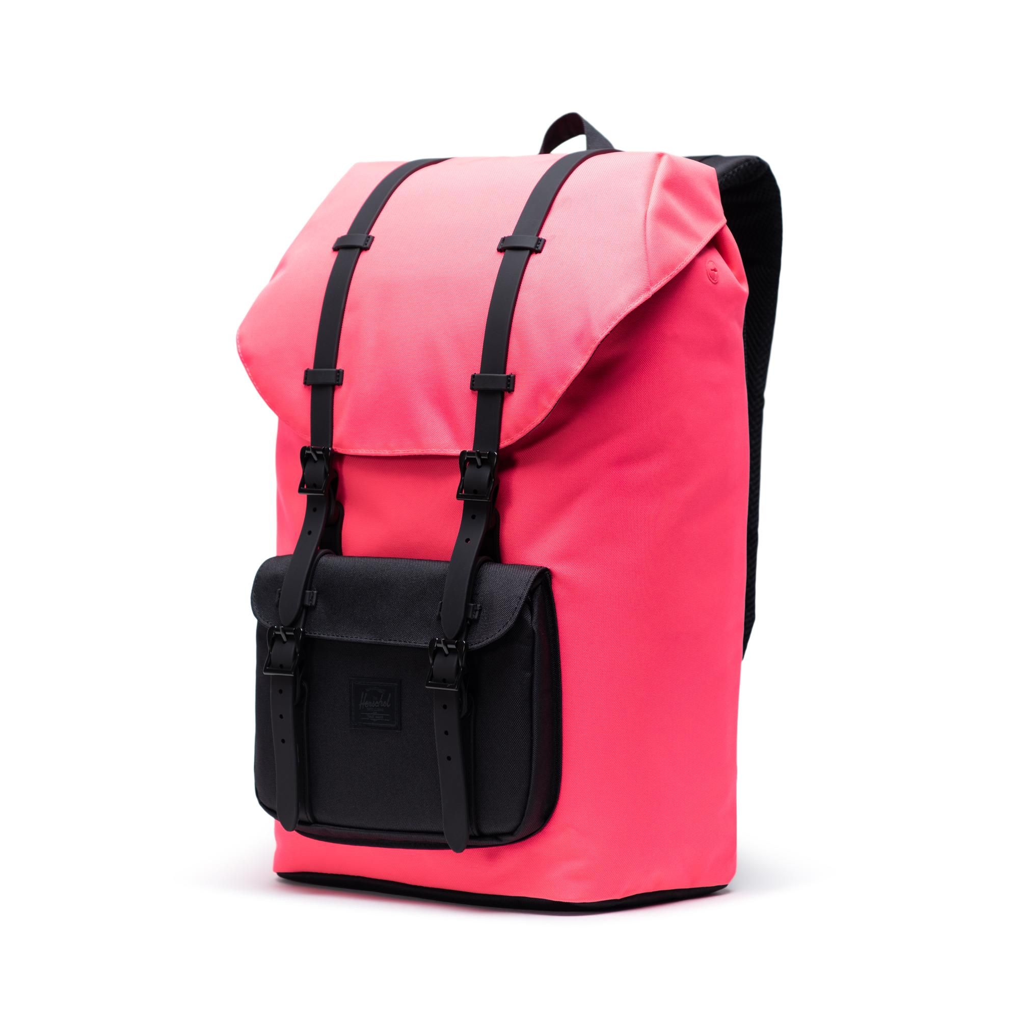 Herschel Little America | Large-Volume - Neon Pink/Black