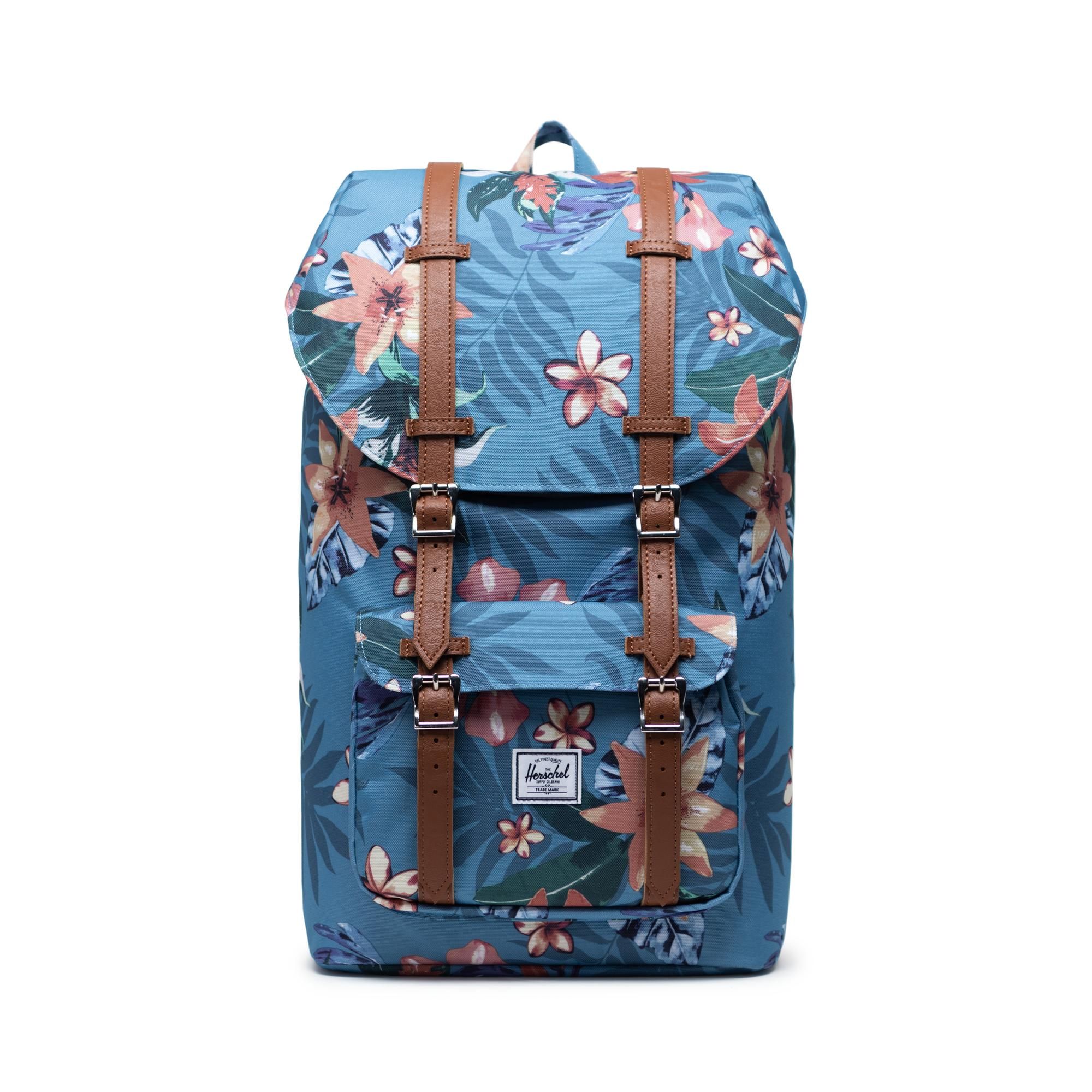 Herschel Little America | Large-Volume - Summer Floral/Heaven Blue