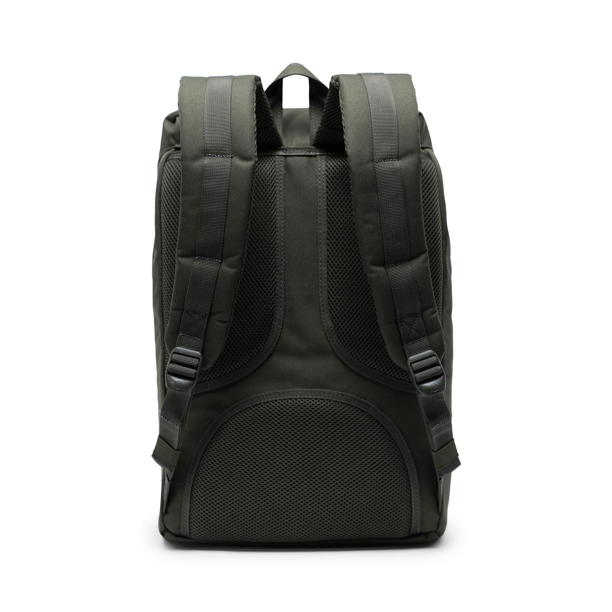 Herschel Little America | Mid-Volume - Dark Olive/Saddle Brown