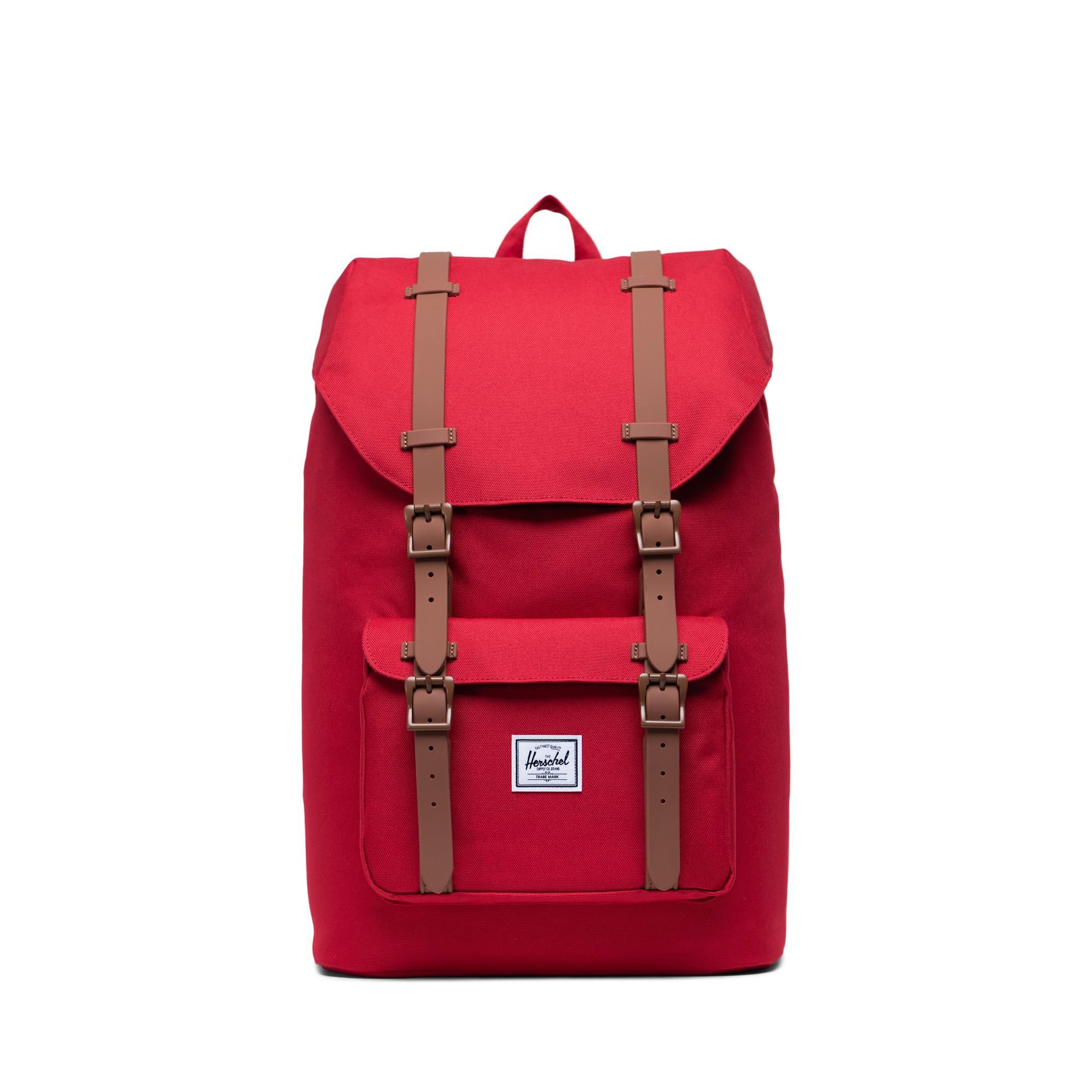 Herschel Little America | Mid-Volume - Red/Saddle Brown
