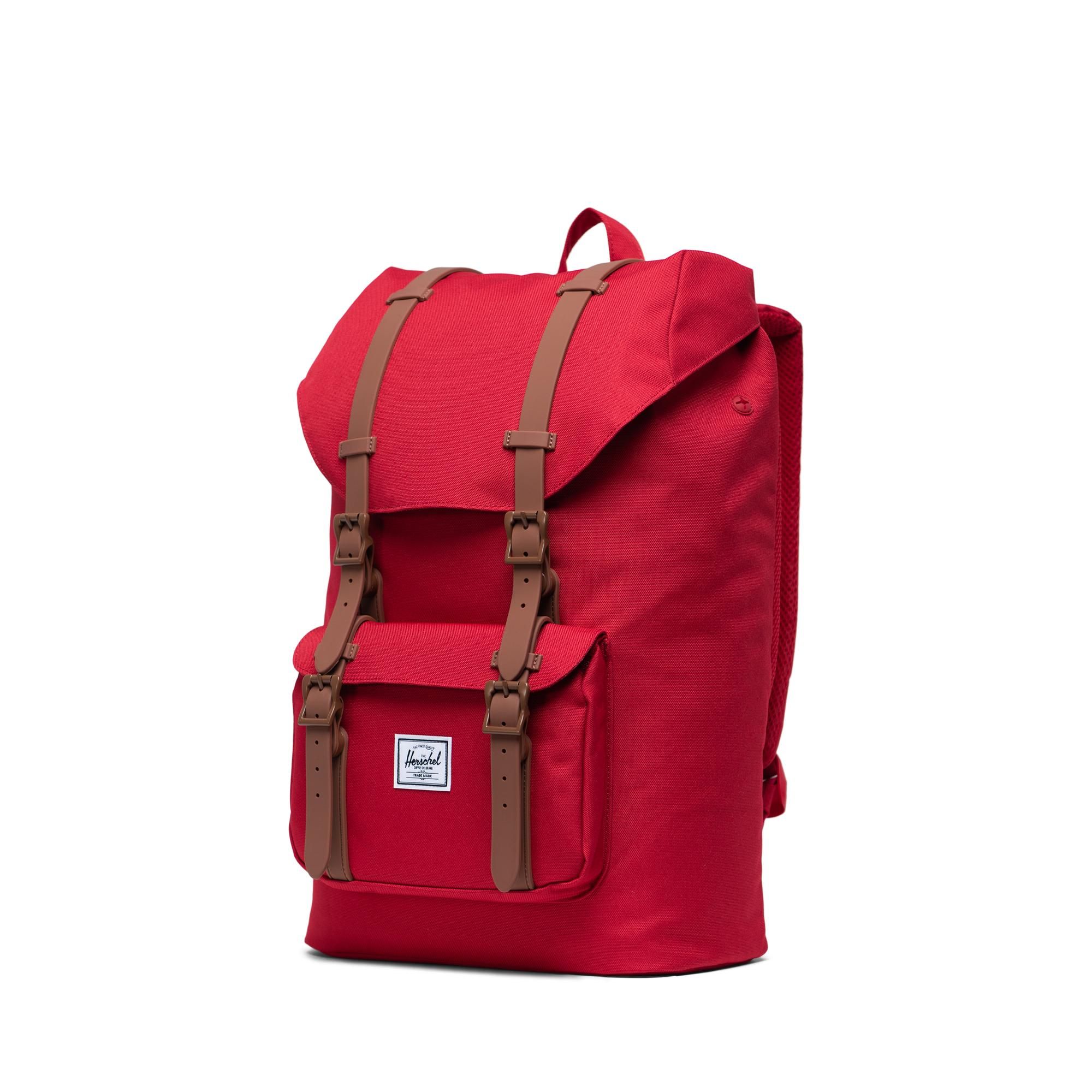 Herschel Little America | Mid-Volume - Red/Saddle Brown