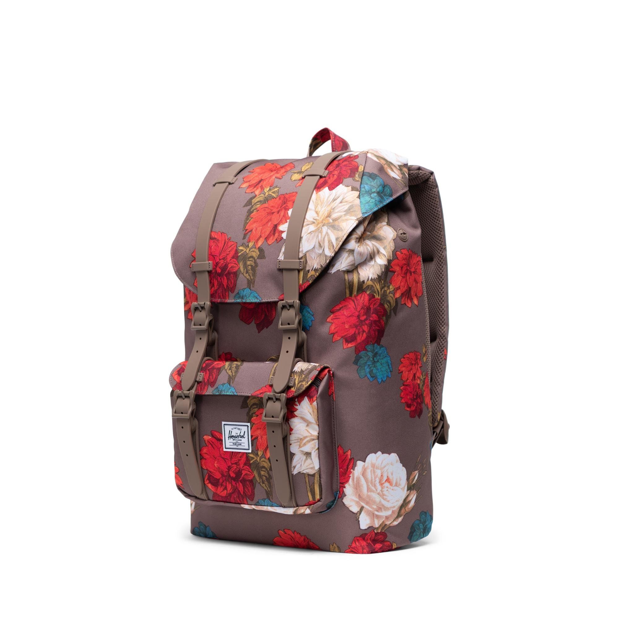 Herschel Little America | Mid-Volume - Vintage Floral/Pine Bark