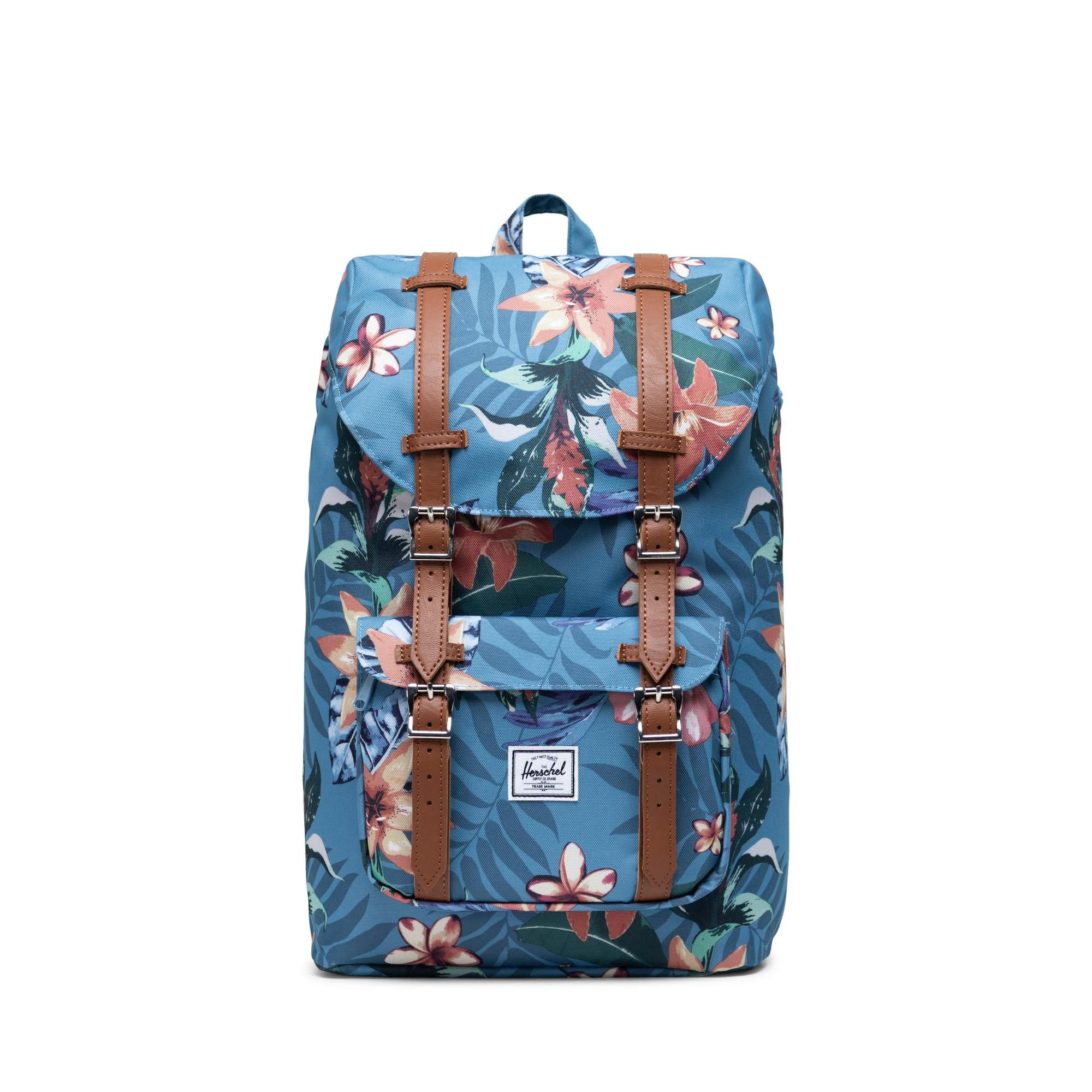 Herschel Little America | Mid-Volume - Summer Floral/Heaven Blue