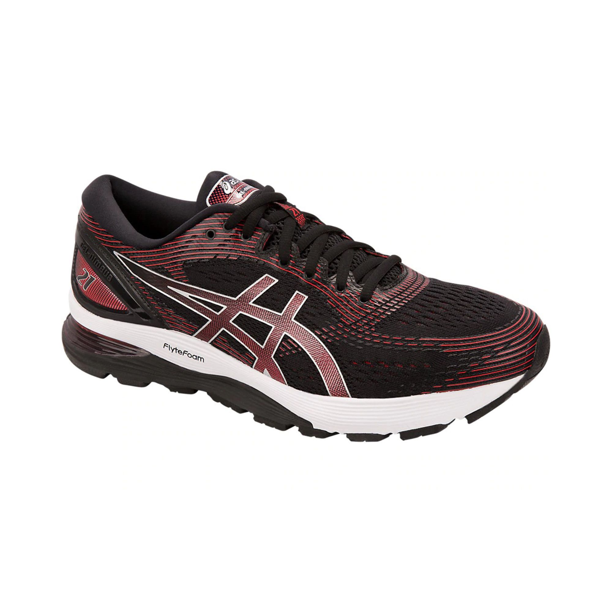 ASICS Gel-Nimbus 21 'Black/Classic Red'