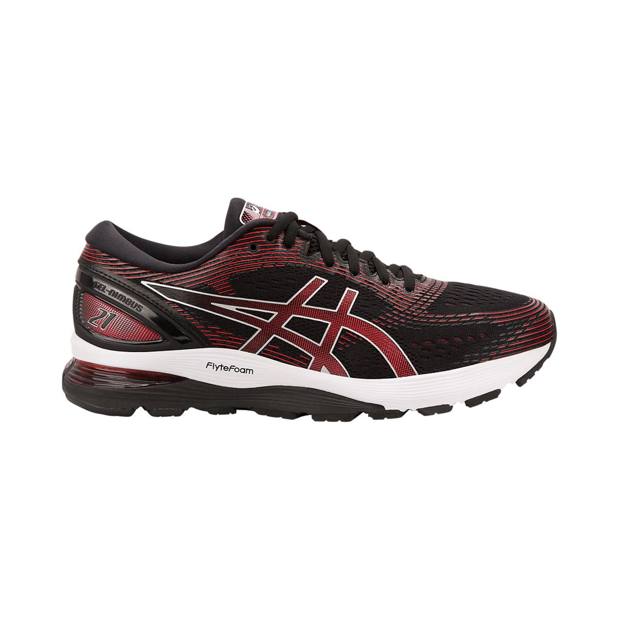 ASICS Gel-Nimbus 21 'Black/Classic Red'